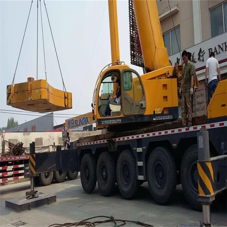 湖州南浔当地吊车出租|机器吊装|75吨|工厂搬迁服务